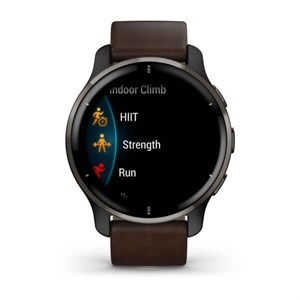 GARMIN - Venu 2 Plus, GPS, Black + Slate, Leather